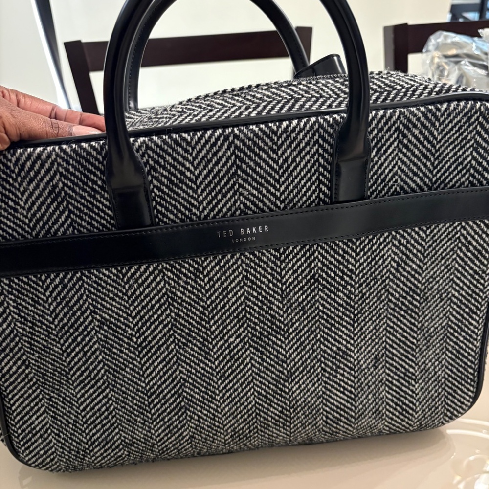 Ted Baker Andreaz Herringbone Document Bag - image 2